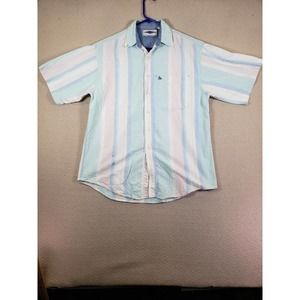 AriZona‎ Shirt Mens Medium Multicolor Collard Short Sleeve Button Up Regular Fit